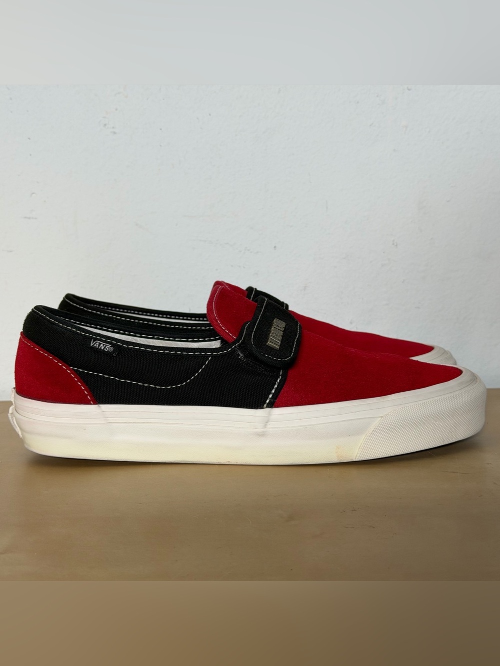 Fear of God x Vans Slip-On 47 DX 'Collection 2 Red Black' Sneakers Men’s Size 9
